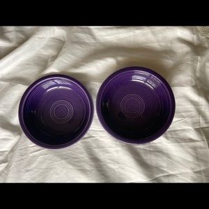 2 Fiesta Coup 7” Cereal soup Bowl Plum set of 2